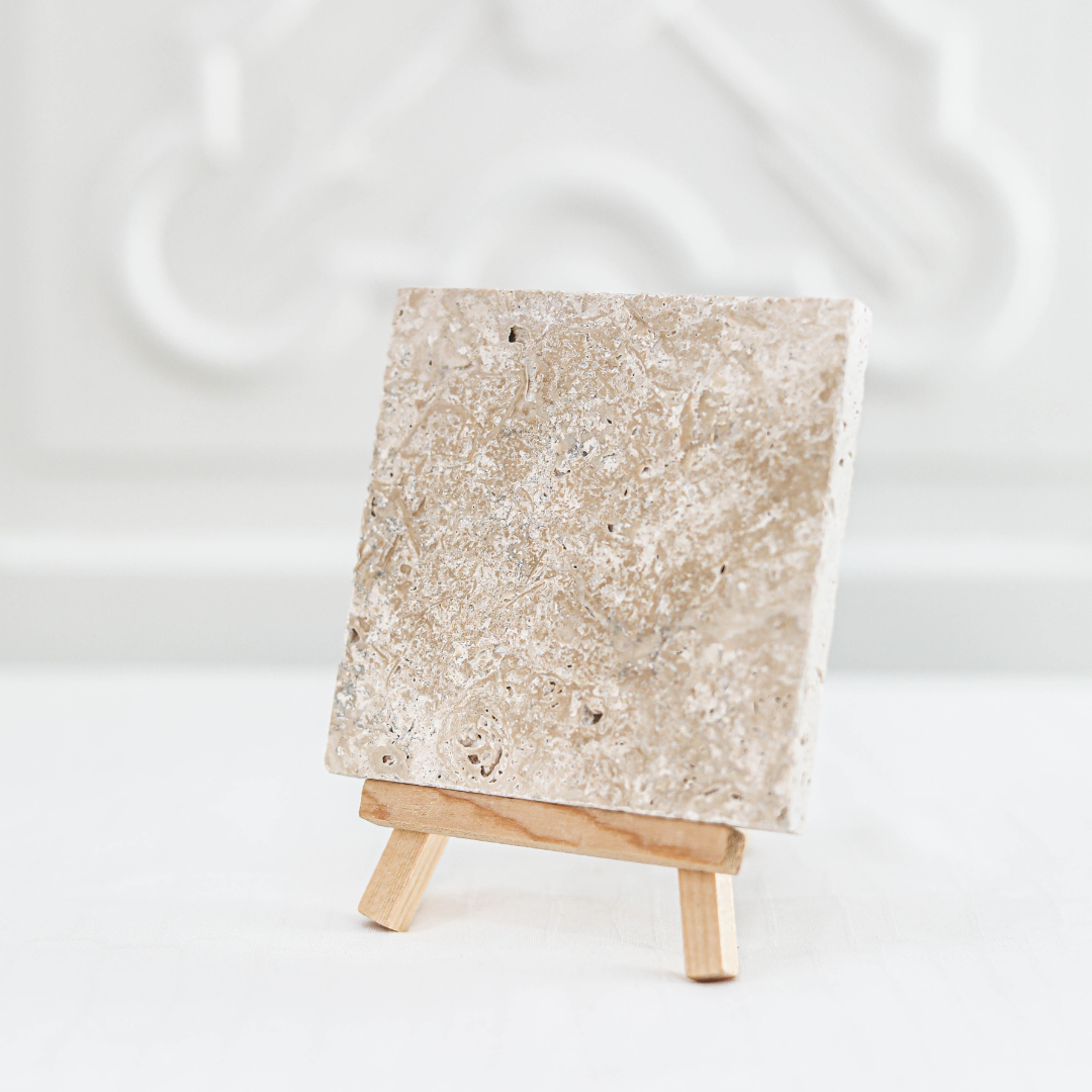 Porte savon en pierre naturel mix beige