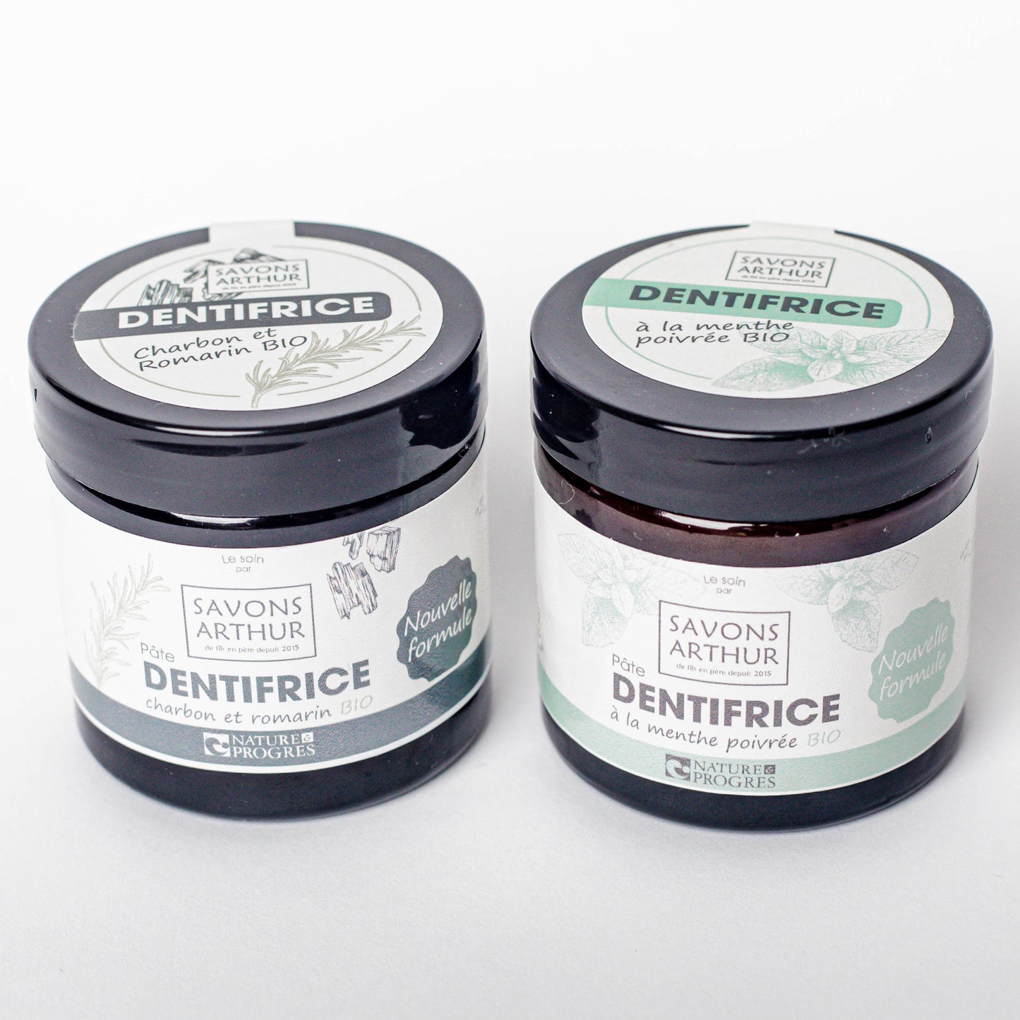 Dentifrice en pâte Charbon & Romarin