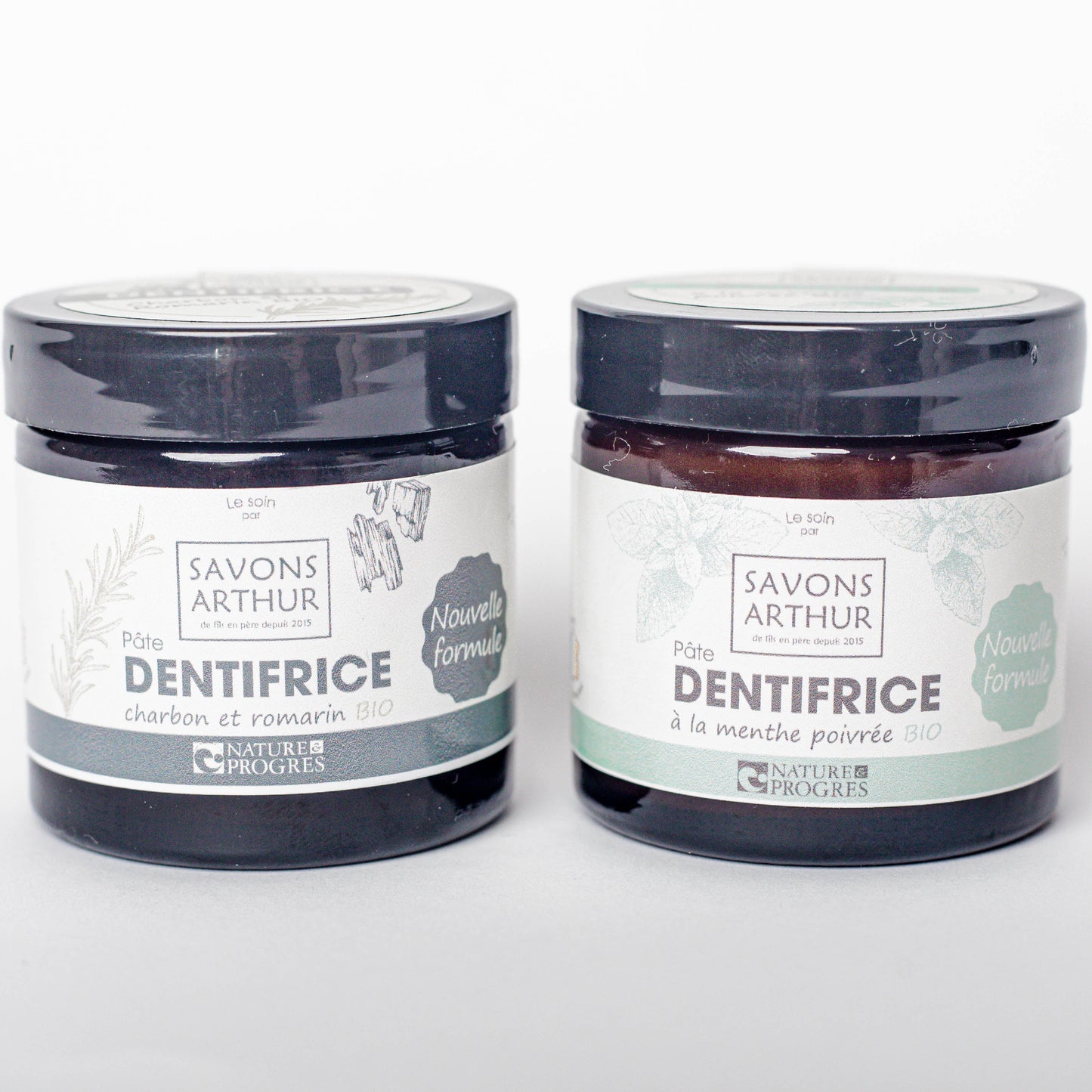 Dentifrice en pâte Charbon & Romarin