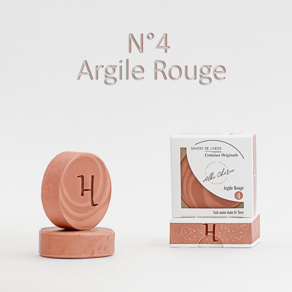 Savon n°4 Argile Rouge